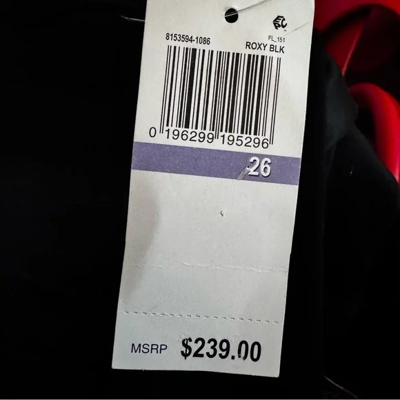 NWT•PAIGE•Naomi Seaming Detail Mid Rise Straight Leg Jeans•Black•Women’s•Sz 26 - Picture 5 of 7